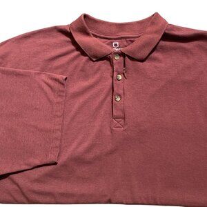 SCOTTeVEST TEC Polo Shirt Short Sleeve Zipper Pockets Bamboo XXL Red #155F